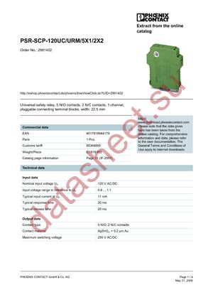 2981402 datasheet  